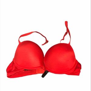 La senza 34 C red bra push up